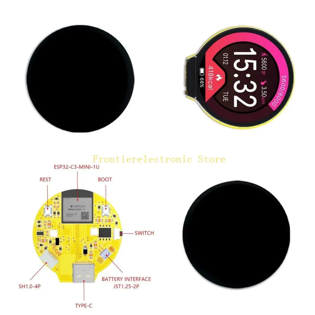 G8DB ESP32 لوحة تطوير 1.28 بوصة LCD شاشات اللمس الوحدة النمطية مع WiFi وبلوتوث متوافقة