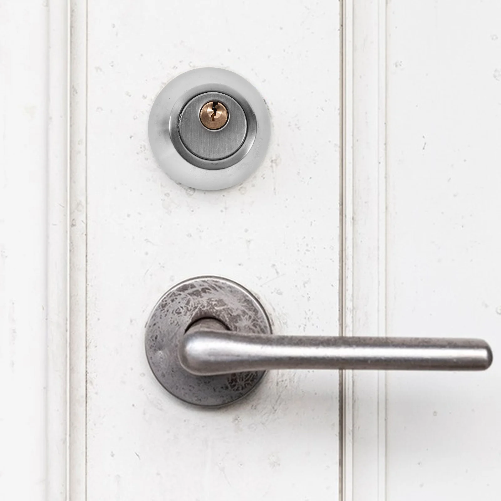 

1Set Stainless Steel Double Cylinder Deadbolt Lock Universal Double Sided Door Lock Hidden Design for Front Doors