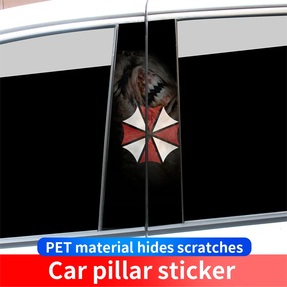 Resident Umbrella Evil Car B-pillar Stickers Waterproof Sunscreen Vinyl Decals Cover Scratches Funny Decoration Cars Accessories