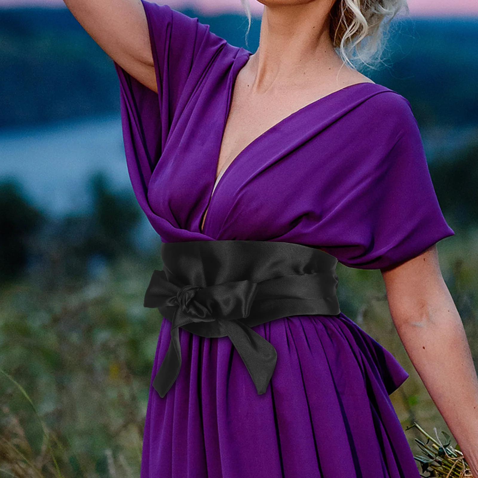 Cinturón de tela de Color liso para mujer, accesorios de boda para vestido de novia, cinturones de tela para mujer, cinta para vestido de soltero