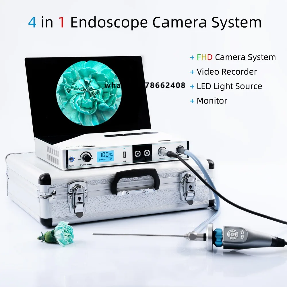 Compact all-in-one endoscope system 1080P high definition surgical endoscope for veterinary sery and simulation training