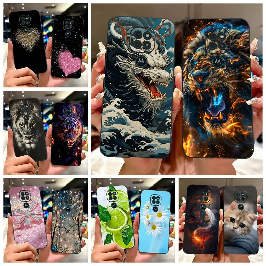 Para Motorola Moto G9 Play funda Cool Fashion Dragon pintada funda de teléfono suave de TPU para Motorola Moto G9 Plus MotoG9 bolsas de energía