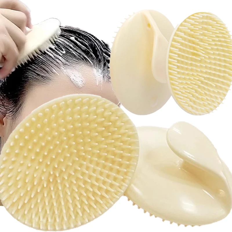 Soft Silicone Hair Scalp Massager, Shampoo Brush, Remover Caspa Coceira, Uso úmido e seco, Fácil de limpar