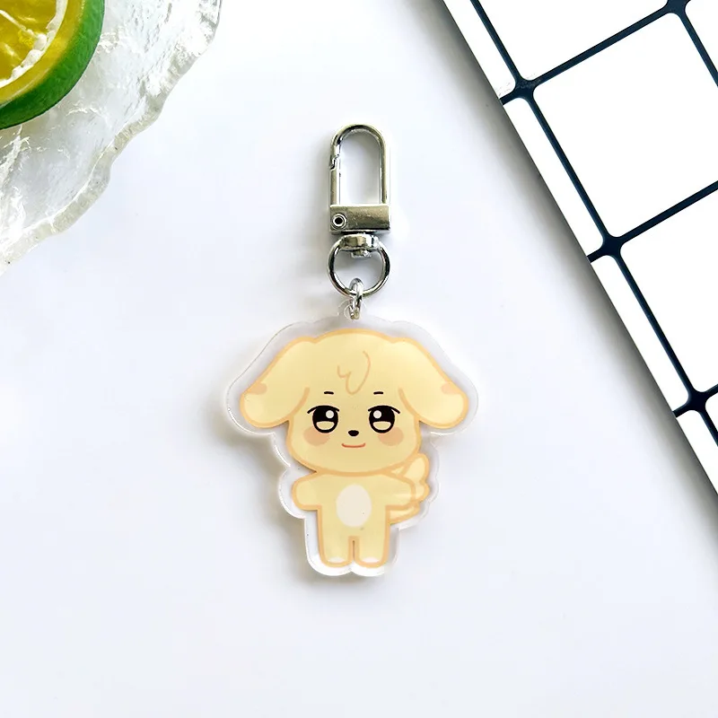 10CM Pop-up Store Puppe Schlüsselanhänger ANITEEZ Cartoon Niedlicher Plüsch Anhänger Schlüsselanhänger Tasche Zubehör Kpop Yunho Yeosang Fans Geschenke