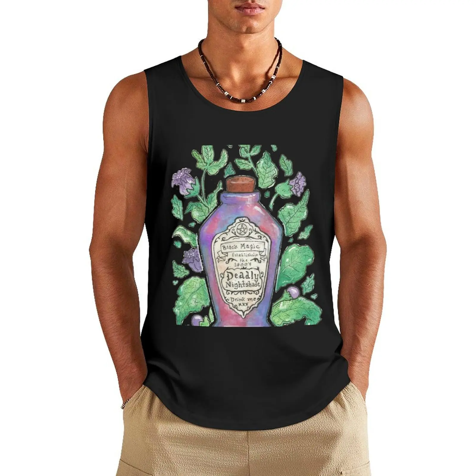 deadly nightshade Tank Top quick-drying t-shirt muscular man bodybuilding t-shirt