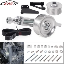 RASTP-K Series A/C &amp P/S Eliminator Pulley Kit For Honda Acura K20 K24 K Swap RS-EM1067