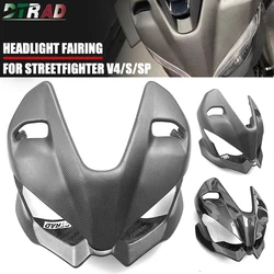 For DUCATI Streetfighter V2 V4 S SP 2020-2023 Carbon Fiber Front Fairing Upper Lower Head Hood Cover Motorcycle Modified Parts