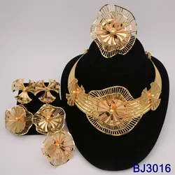 Italy Jewelry Set Necklace Earrings Ring Bracelet For Women Wedding Party
