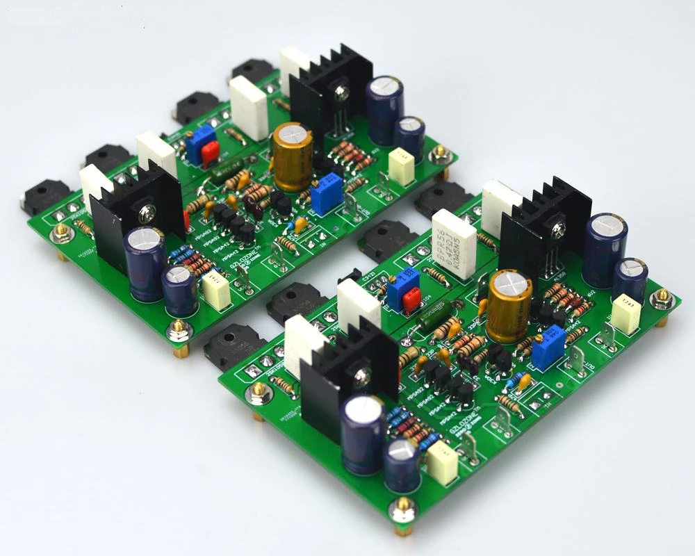 

HM3S High Bias Class AB Stereo Amplifier Board Base On GOLDMUND GM29 120W +120W 8Ω / 2SK1058-2SJ162