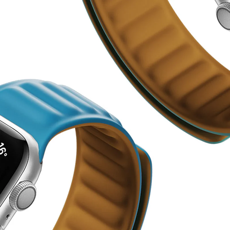 

Ремешок силиконовый для Apple Watch band 7, браслет с магнитной петлей для iWatch series 5 4 3 se 6, 45 мм 44 мм 40 мм 41 мм 38 мм 42 мм