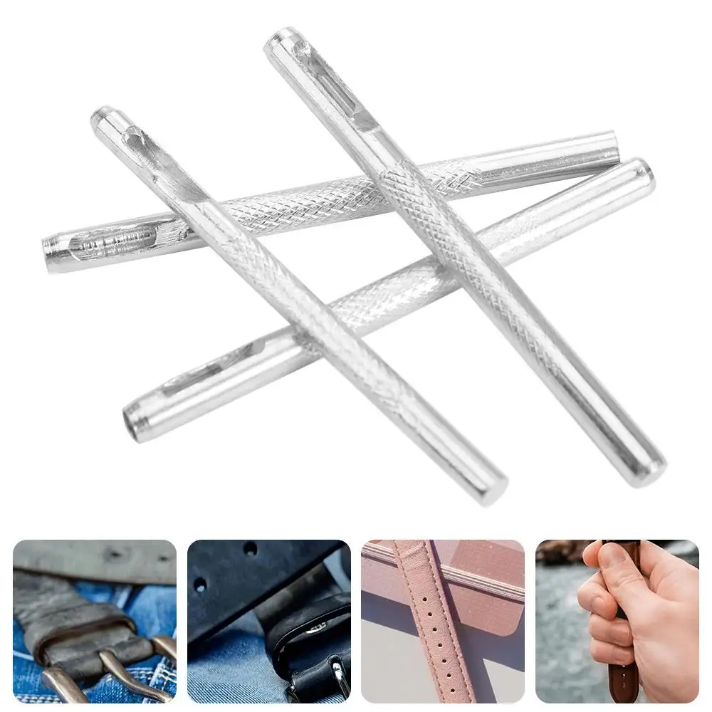 Herramientas manuales, perforadoras para cinturón de 2,5/3/3,5/4mm, Kit de perforadoras de cuero hueco con agujero redondo, herramientas para correa de reloj de acero de alta calidad