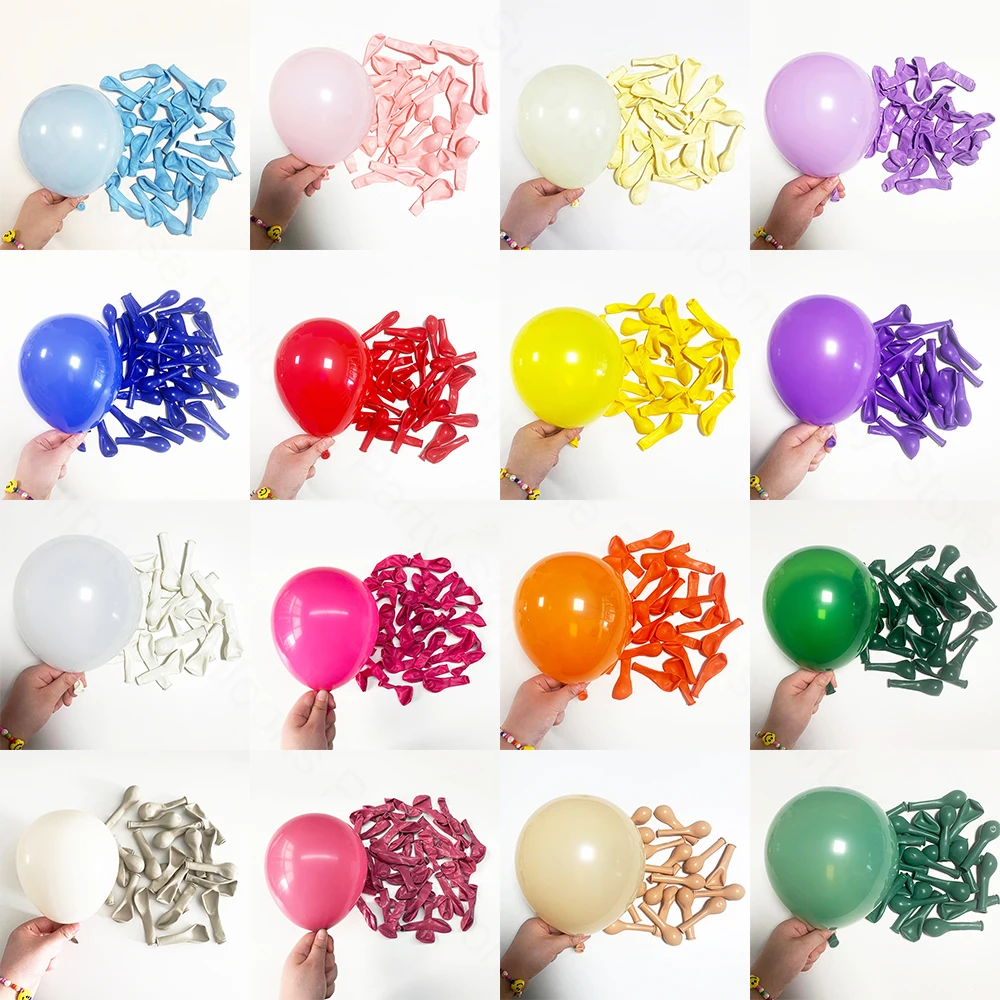 10/20/30 Uds. Globos de látex Pastel de 5/10/12 pulgadas Rojo Azul Blanco Globos Baby Shower decoraciones para fiesta de cumpleaños Globos decoración de boda