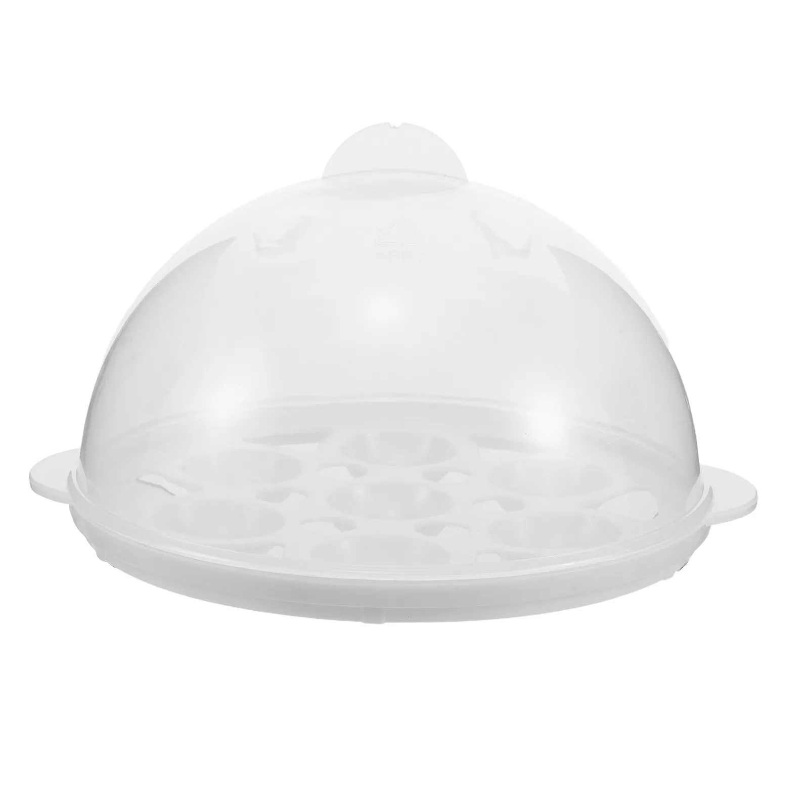 Egg Cooker Lid and Rack Combo Transparent Plastic Steamer Cover for Perfectly Cooked Hard Or Soft Boiled Eggs Suitable for Home