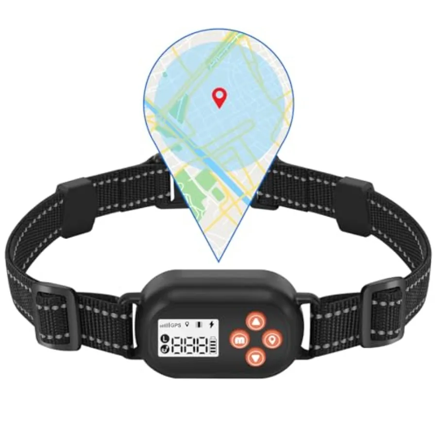 

GPS Wireless Dog Fence Electric Pet Fence System IPX6 Waterproof Collar Beep Vibration Shock Correction for Dogs Over 18 Lbs