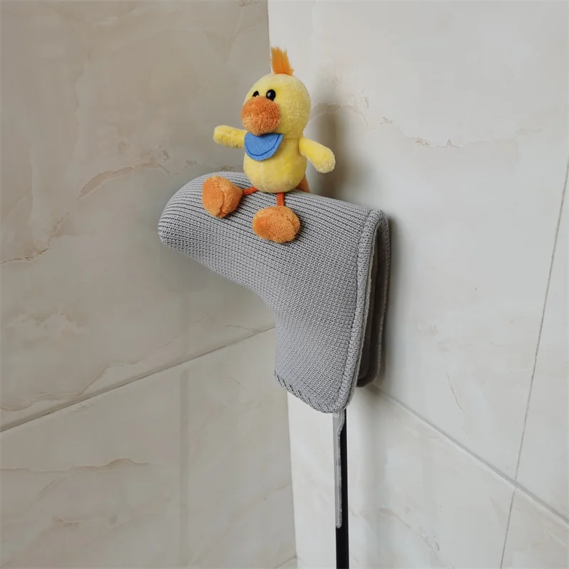 Handmade little yellow duck golf putter head cover top plush magnetic golf putter headcover drop shipping