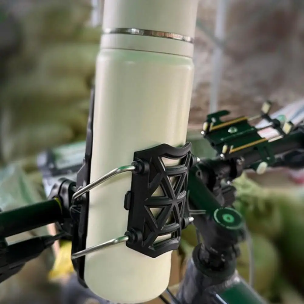 

Стабильная клетка для чашки на руль, высококачественный регулируемый универсальный держатель для бутылки с водой для мотоцикла, складной кронштейн для напитков, аксессуар для велосипеда