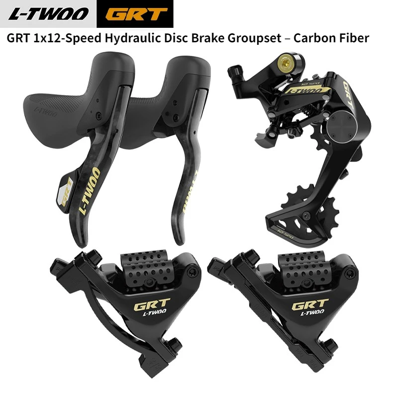 

LTWOO GRT 12-Speed Hydraulic Disc Road Bike Groupset – Carbon Fiber Shifters, Calipers & Rear Derailleur