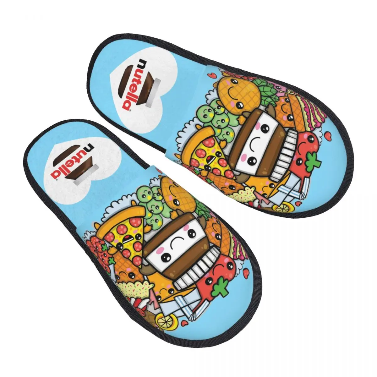 Foods Nutella Cartoon uomo donna pantofole pelose cozy pantoufle homme pantofole da casa