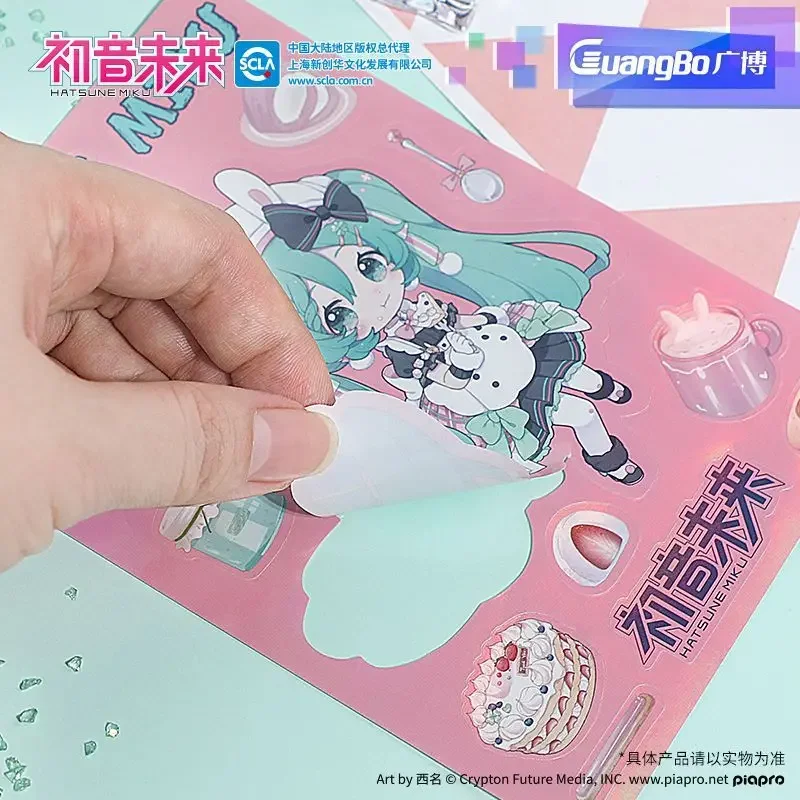 Nuovo Hatsune Miku grande adesivo bidimensionale cartone animato studente di alto valore fatto a mano fai da te adesivo per custodia per cellulare decorazione