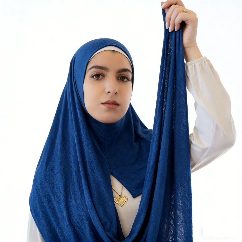 

Fashion Instant Scarf Muslim Hijab Women Pull On Head Wrap Jersey Islamic Shawls Turban Bandanas Burqa Stoles Islamic 170X80CM