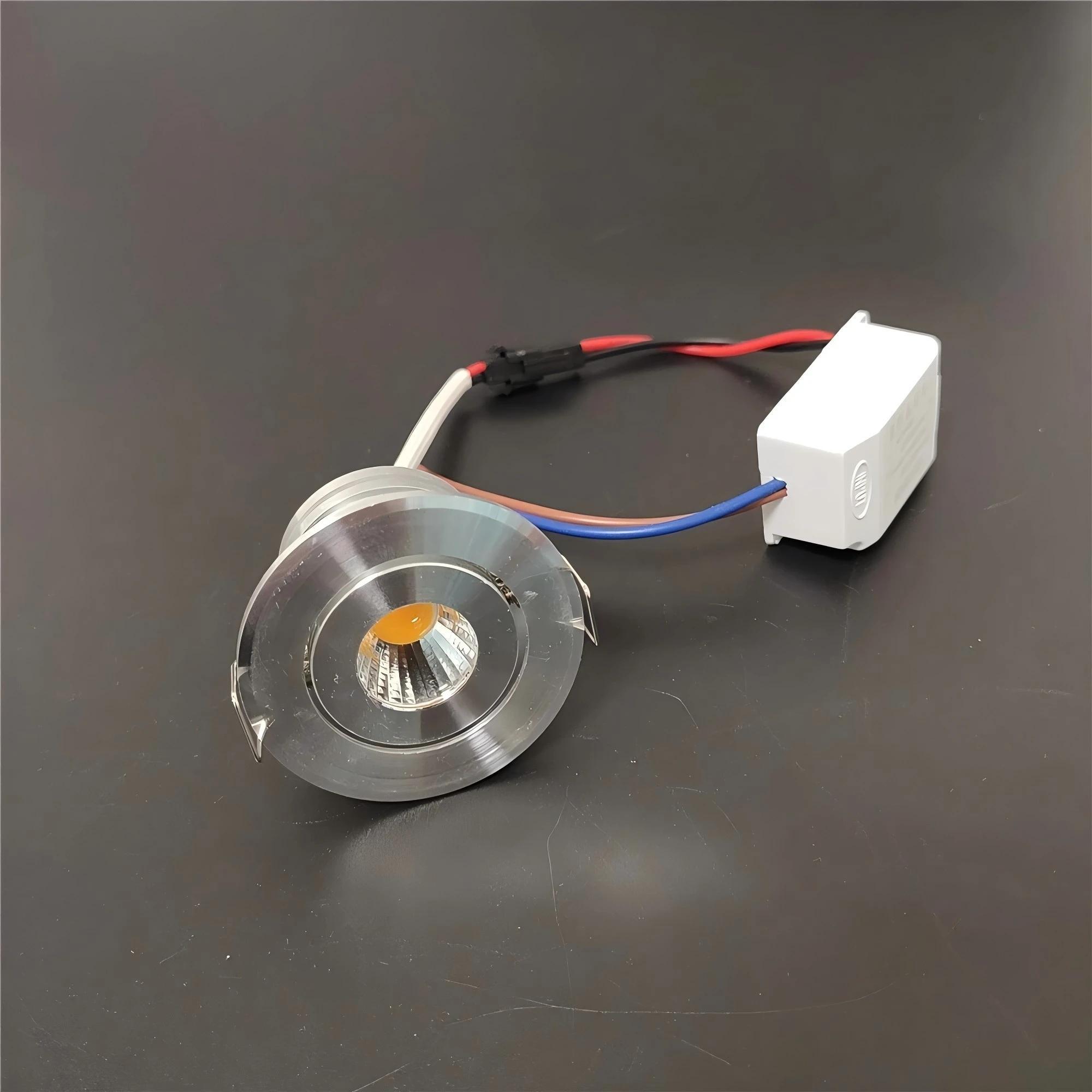 100pcs 5w cob spot light dimmable Opening 4-4.5 cm downlight Recessed aluminum white black gold silver 110V 220V