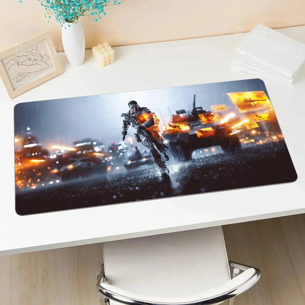 B_battlefield Large Natural Rubber Game Mouse Pad Computer Mousepad PC Gamer Mouse Mat Laptop Mausepad Mouse Carpet Keyboard Mat