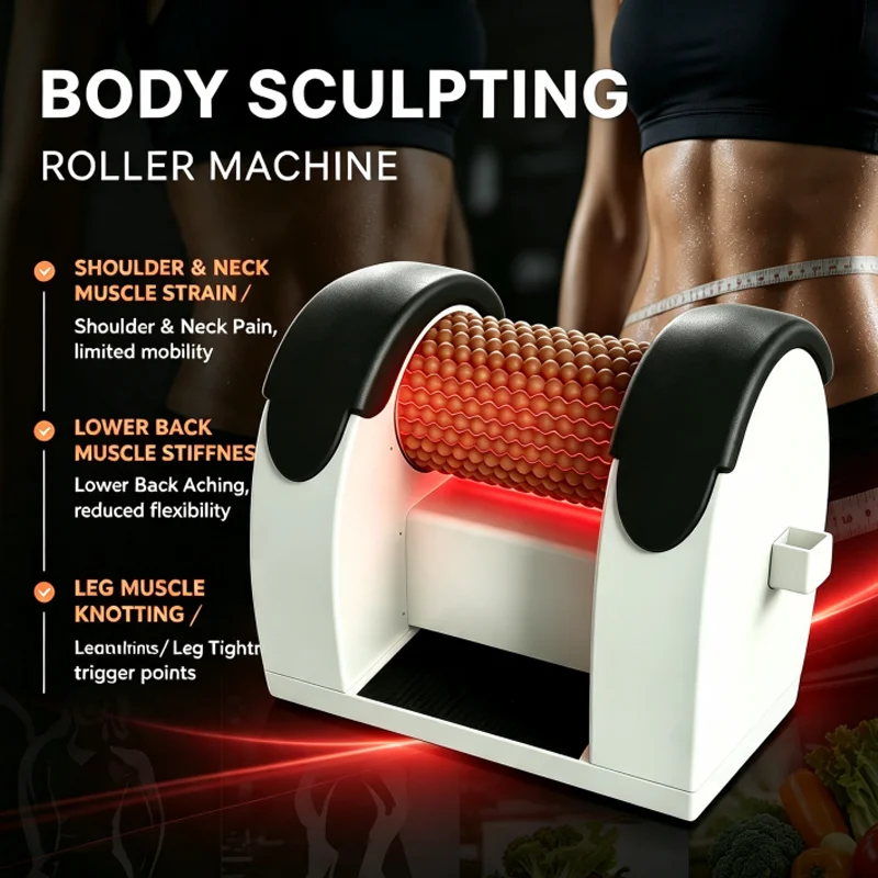 Popular New 2026 Big Lymphatic Drainage Muscle Soreness Relief Body Slimming Waist Roller Machine Fitness Leg Massage Chair