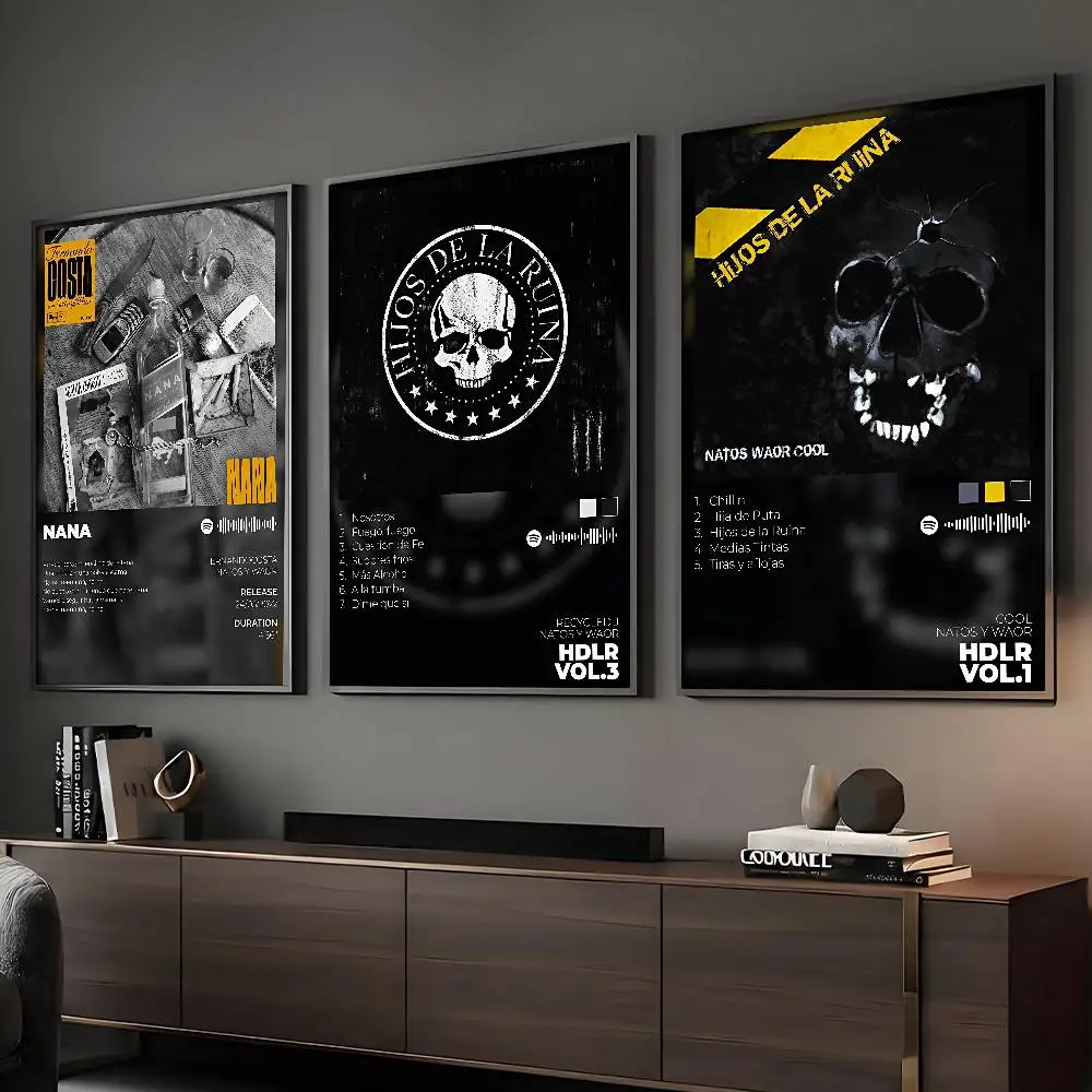 Póster de N-Natos Y W-WaorS, impresión artística de pared adhesiva, impermeable, para el hogar, sala de estar, Bar, decoración estética