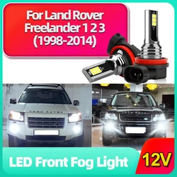 2pcs High Quality White Car LED front Fog lamps 6000K 3030SMD Fog lights For Land Rover Freelander 1 2 3 (1998-2012 2013 2014)
