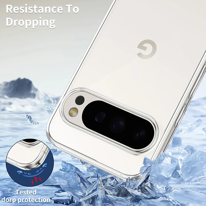 Ultra-Thin Silicone Soft Clear Case For Google Pixel 9 9A 8 8A 7 7A 6 6A 5 5A Pro 5G Cover Transparent Shockproof Shell Fundas