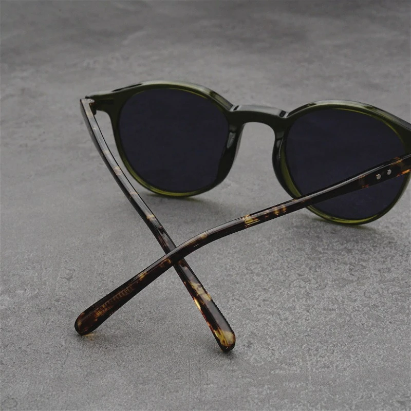 Neue Sonnenbrille mit rundem Rahmen für Herren und Damen, modische UV-beständige Sonnenbrille, Outdoor-Fahrbrille, UV400 – Detail 5