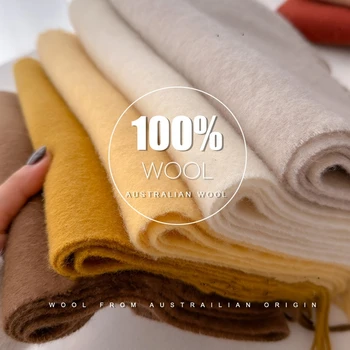 男性と女性のためのユニバーサルウールスカーフ,耐寒性と暖かさ,モノクロ,冬のファッション,ベストセラー,新しい,100%