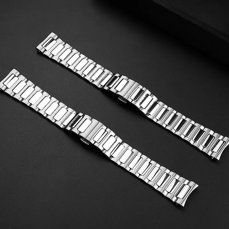 22mm curved precision steel watch strap for Mido helmsman TV series M049.526 stainless steel watch strap accessories for men