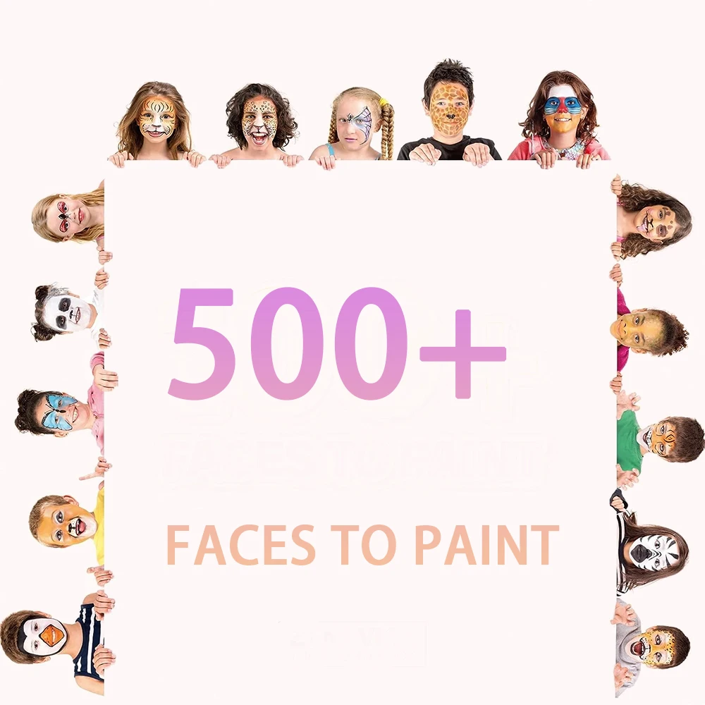 100색 전문가용 바디 페이스 페인트 키트 파티용 ﻿ 페이스 페인트 키트 수성 무독성 페이스 페인트 팔레트 수성