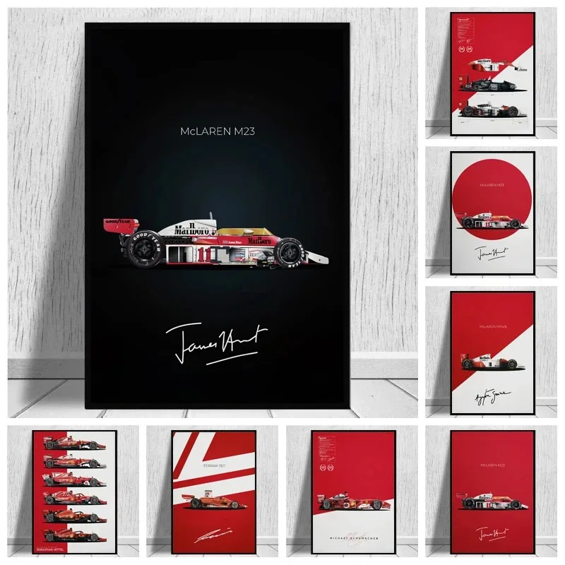 Formula 1 Extreme Sport Posters and Prints Aston Martin F1 AMR23 Canvas Painting Wall Art Pictures Home Bar Room Decoration