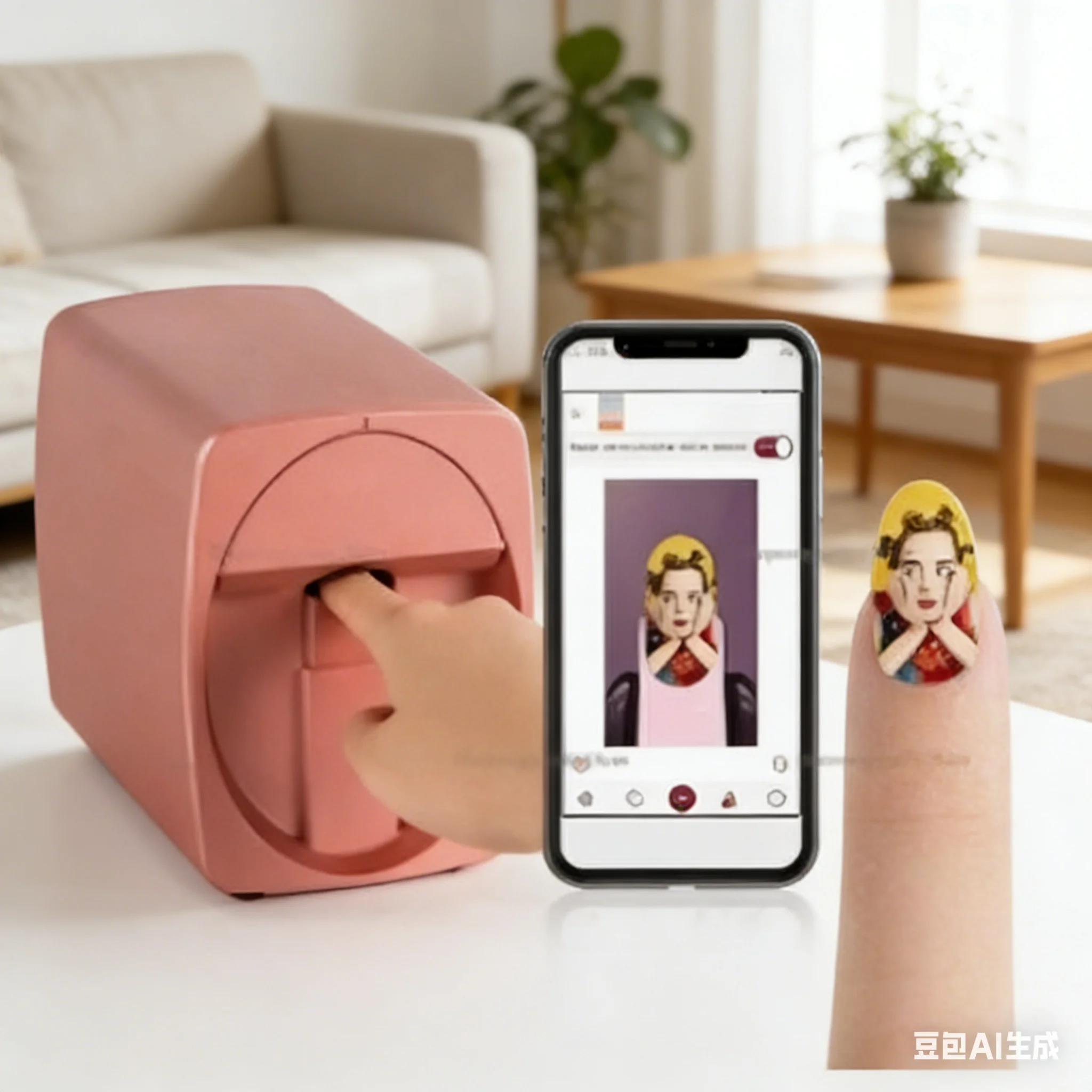 3D-Nageldrucker Inteligente Vendvil Nageldrucker App-Steuerung DC 5V/2A Professionelle digitale Nägel oder Druck 2026