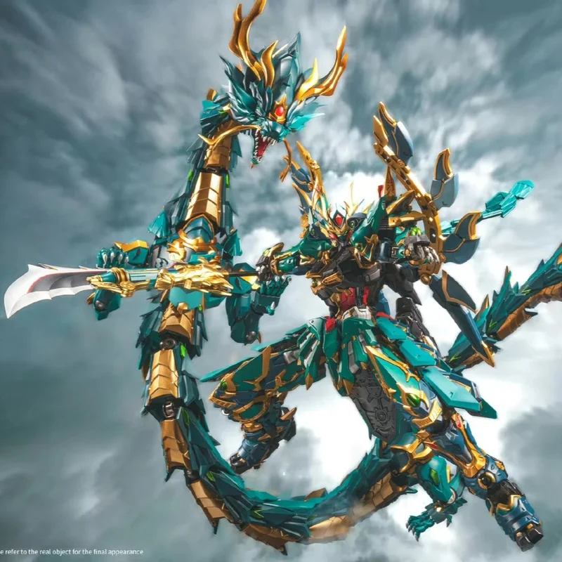 نموذج داو التبتي الابتكار الوطني ميكا تشينغ لونغ بطول 120 سم أربعة وحوش مقدسة لعبة قابلة للجمع #1