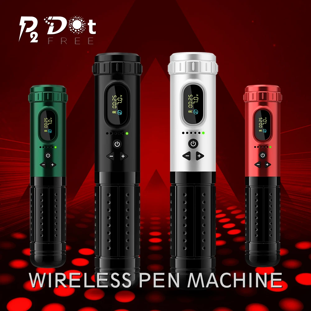 EZ P2 DotFree Wireless Battery Tattoo Pen Machine 1800mAh Battery External Rotor Motor for tattooist create dot-based artwork