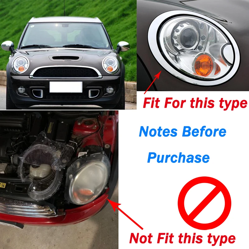 Scheinwerfer Sauber Objektiv Abdeckung Lampenschirm Shell Fit Für MINI R56 2007-2015 Cooper S Auto Zubehör Ersatz 1305630537 1305630538 – Detail 3