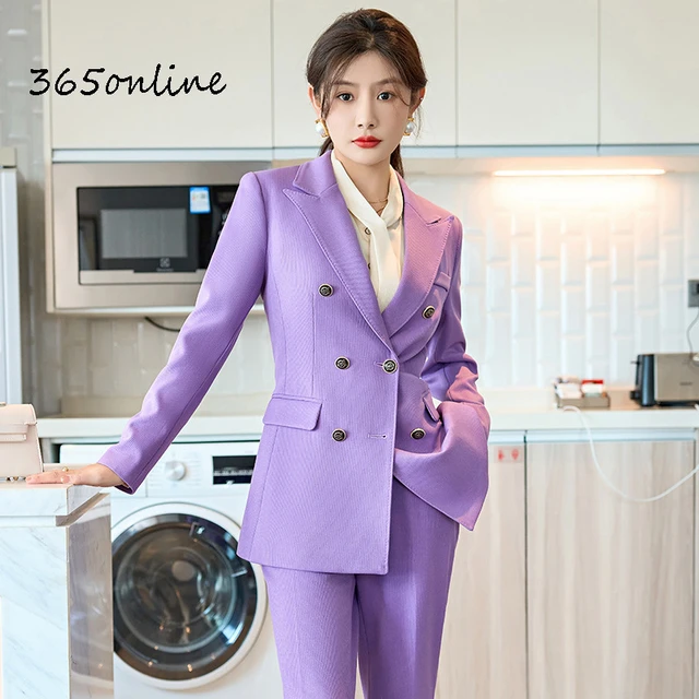 Purple Business Suit Ladies Formal Suits Women Purple Womens Purple Business Suits Pant Suits Aliexpress