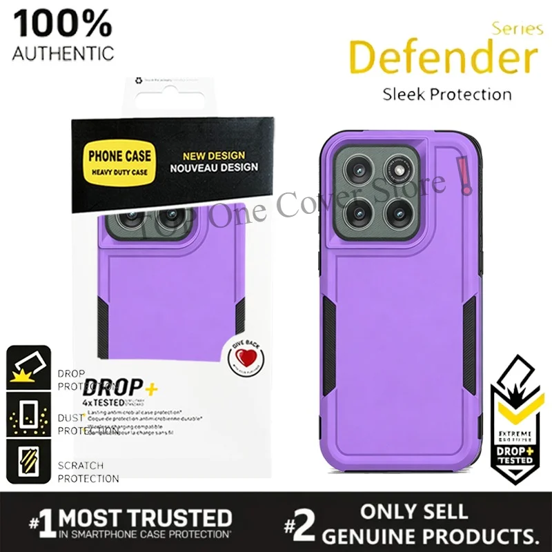 

Dual Layer Rugged OTT Armor Box Defend Phoen Case For Motorola Moto G Power Play Stylus 2026 2025 2024 Anti-Drop Protector Cover