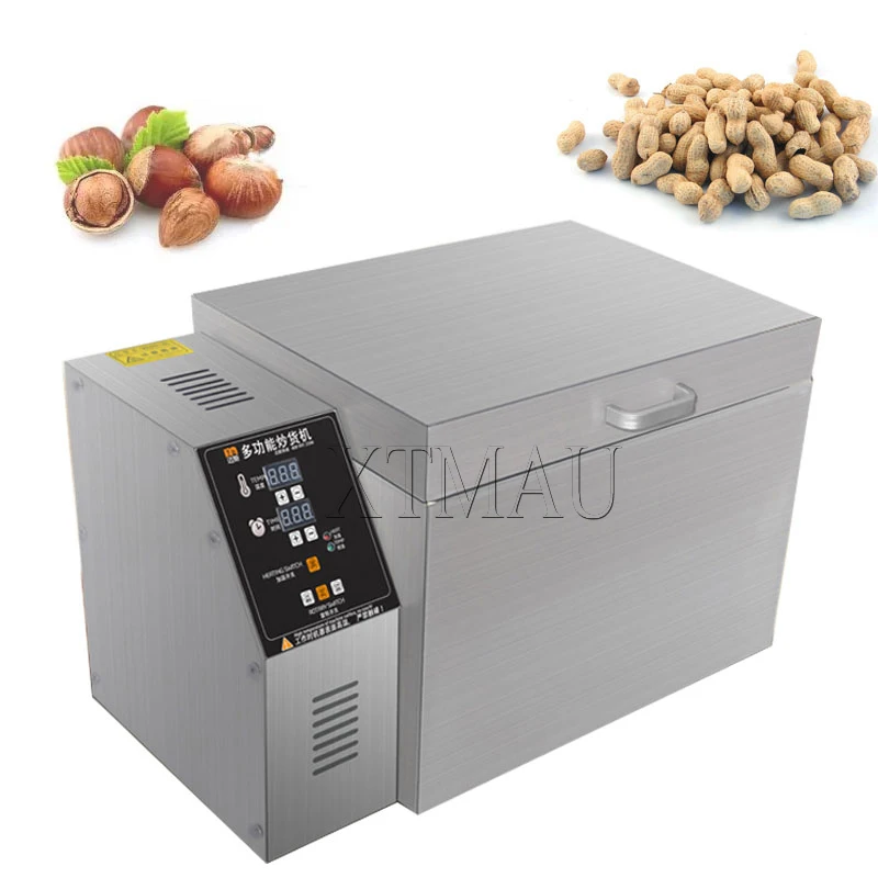 

Electric Nuts Coffee Bean Roaster Commercial Multifunction Roasting Machine Peanut Dried Fruit Food Drying 220V