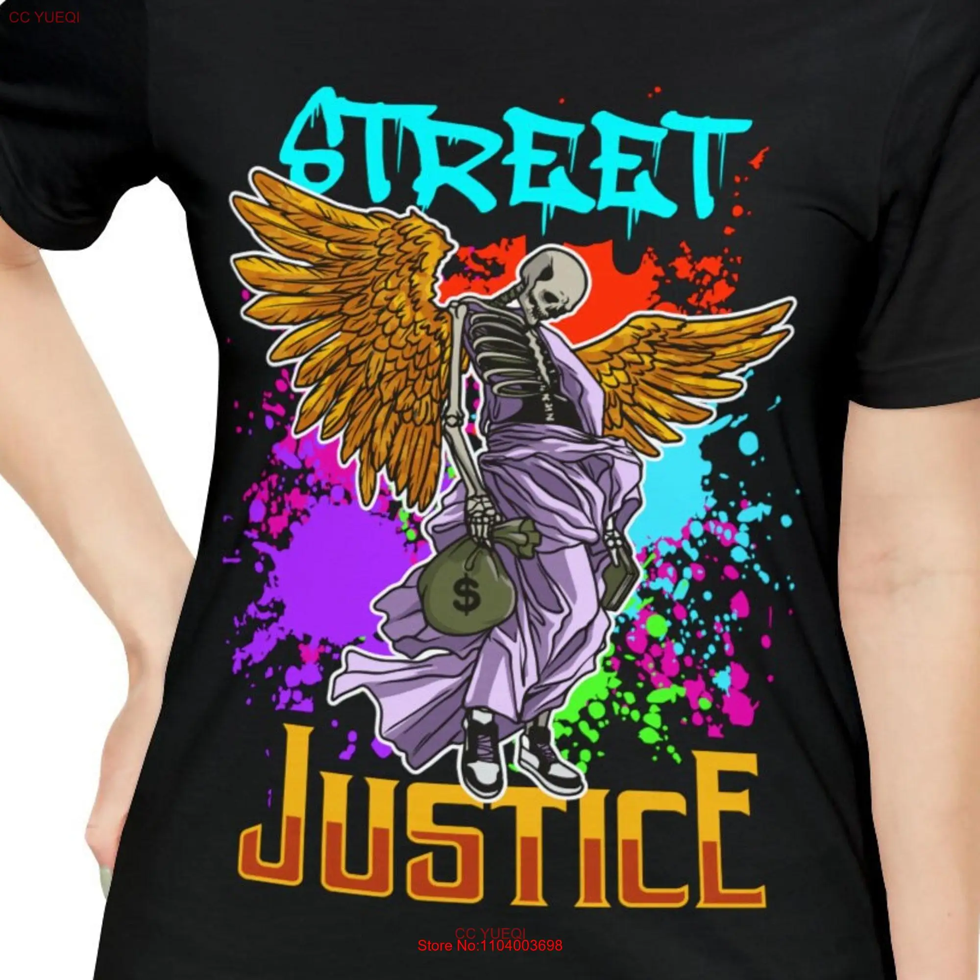 Street Justice T Shirt Hustler Angel Money Bag New Trending Wear Products By Aymara Unique Designs Swag Fashion Hustling