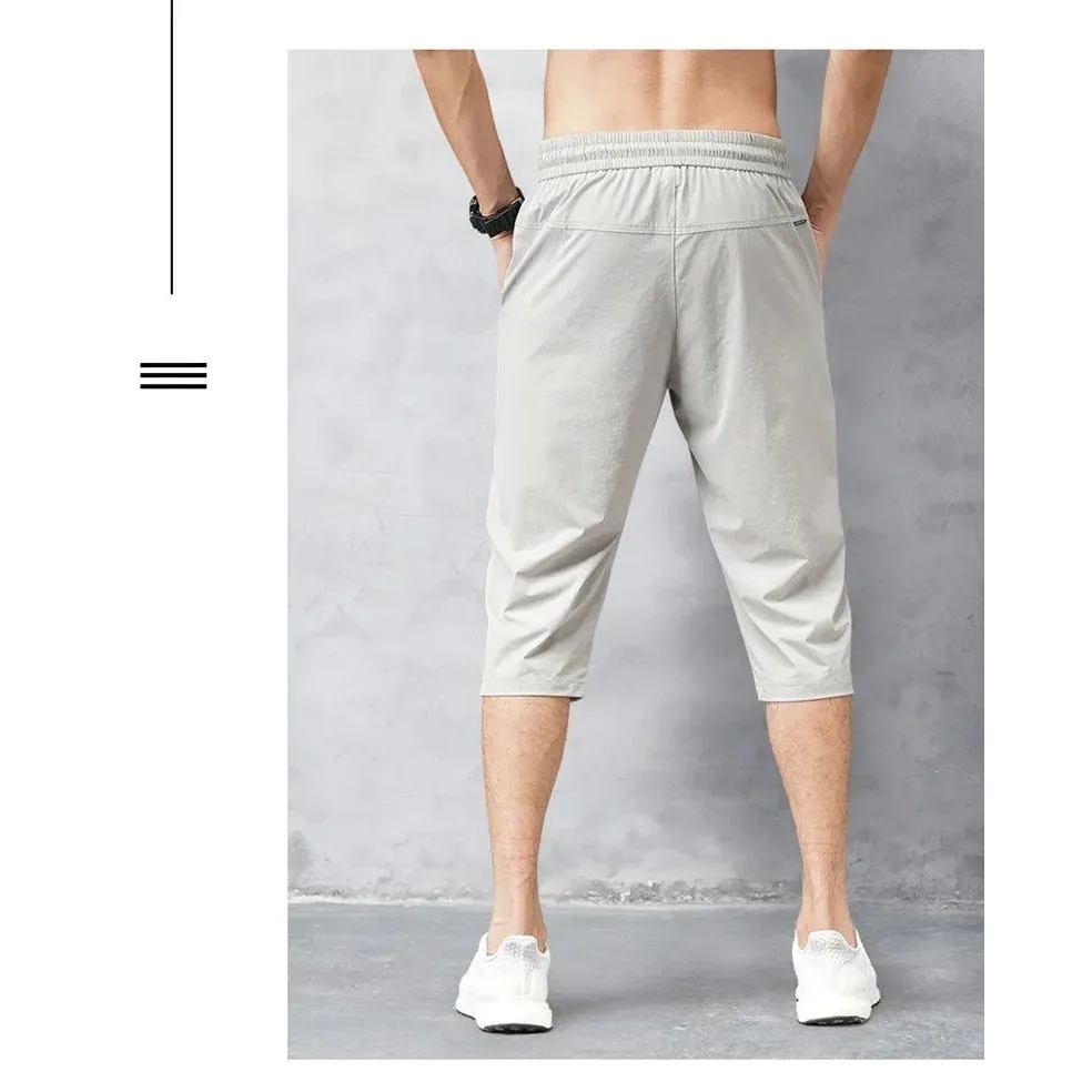 

Мужские летние бриджи 2024 из тонкого нейлона, длина 34, прямые штаны, молодежная коллекция Vitali Sle Autumn