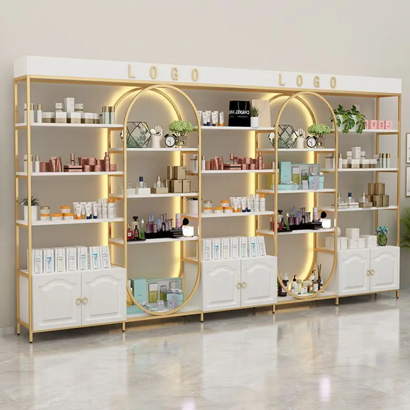 custom.Professional Portable Cosmetic Display Cabinet Beauty Salon and Internet Celebrity Live Studio