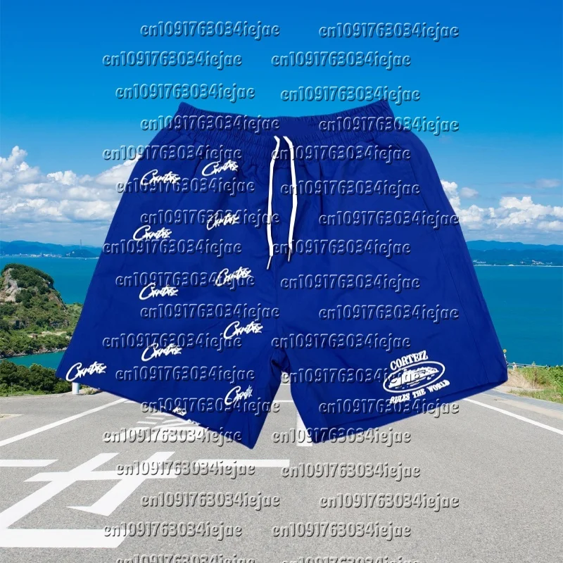 

MOTO 2025 New Quick-drying Letter Drawstring Shorts Summer Casual Men's and Women's Five-point Pants