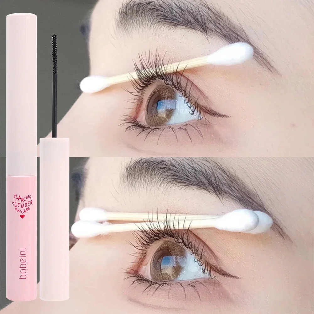 Lasting Ultra-fine แปรงมาสคาร่ากันน้ํา Quick แห้งยาวมาสคาร่าขนตา Curling สีดําสีน้ําตาล Lash แต่งหน้าเครื่องมือ