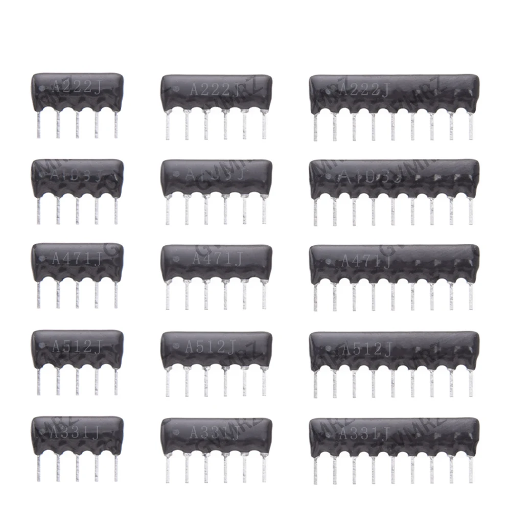 200-pecas-de-resistores-de-rede-de-exclusao-dip-5pin-6pin-9pin-valores-1k-15k-2k-22k-3k-51k-e-valores-220r-330r-470r-510r-560r-330k