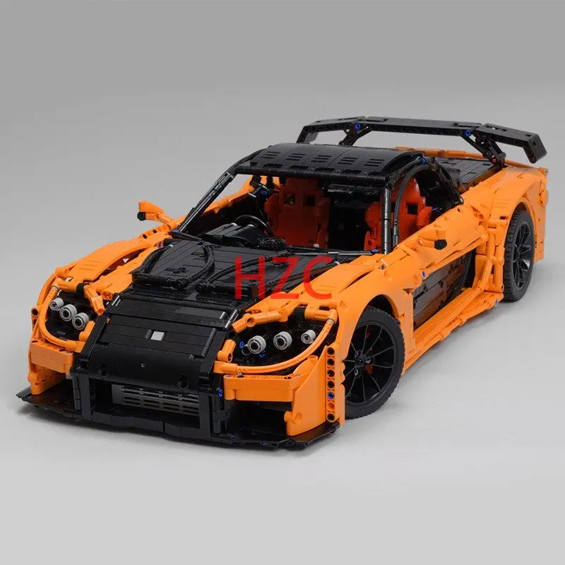 MOC-57488 Road Racing Block RX-7-Veilside Fortunes Sports Car DIY Assembly Adult Children\'s Birthday Gift