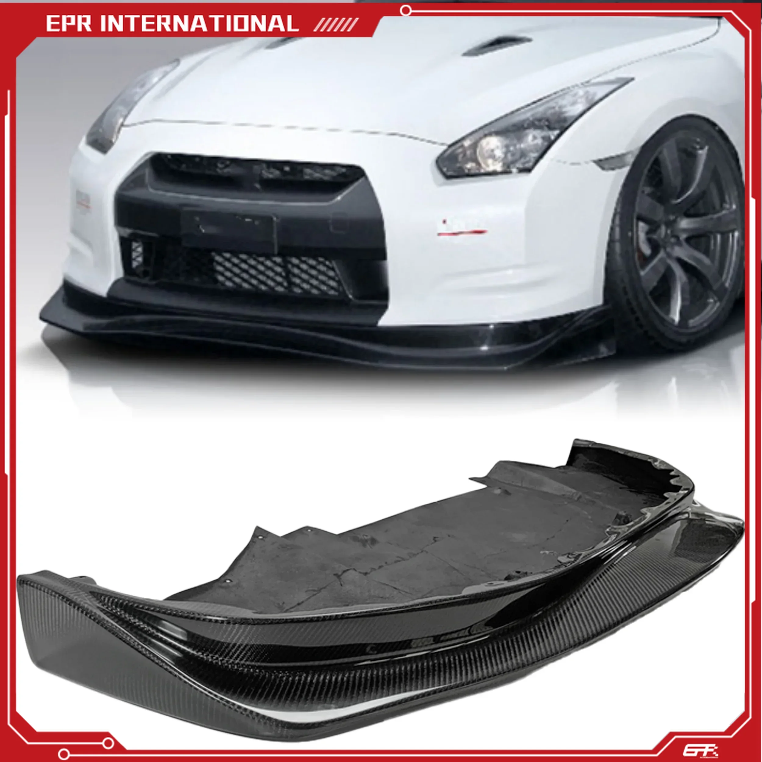 

R35 GTR (Восторонняя) Передняя губа в стиле AM с нижним подносом